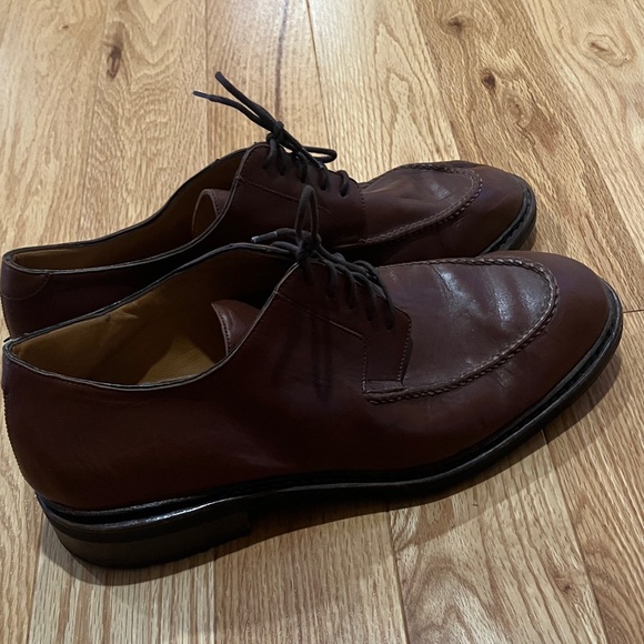 Paraboot Brooks Brothers Classic Brown Leather Men's Shoes - Picture 4 of 8